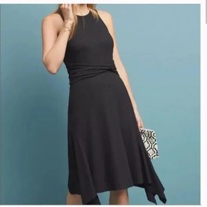 Anthropologie Sleeveless Ribbed Handkerchief Hem Midi Dress 2XL